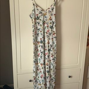 White floral Maxi Dress